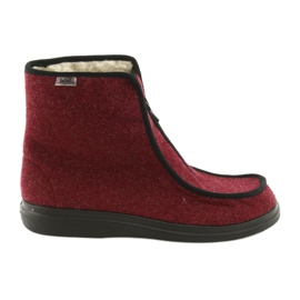 Dr.orto Befado Women's shoes PU insulated wool 996D005 burgundy red
