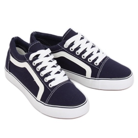 Navy blue women's sneakers BL117P Navy