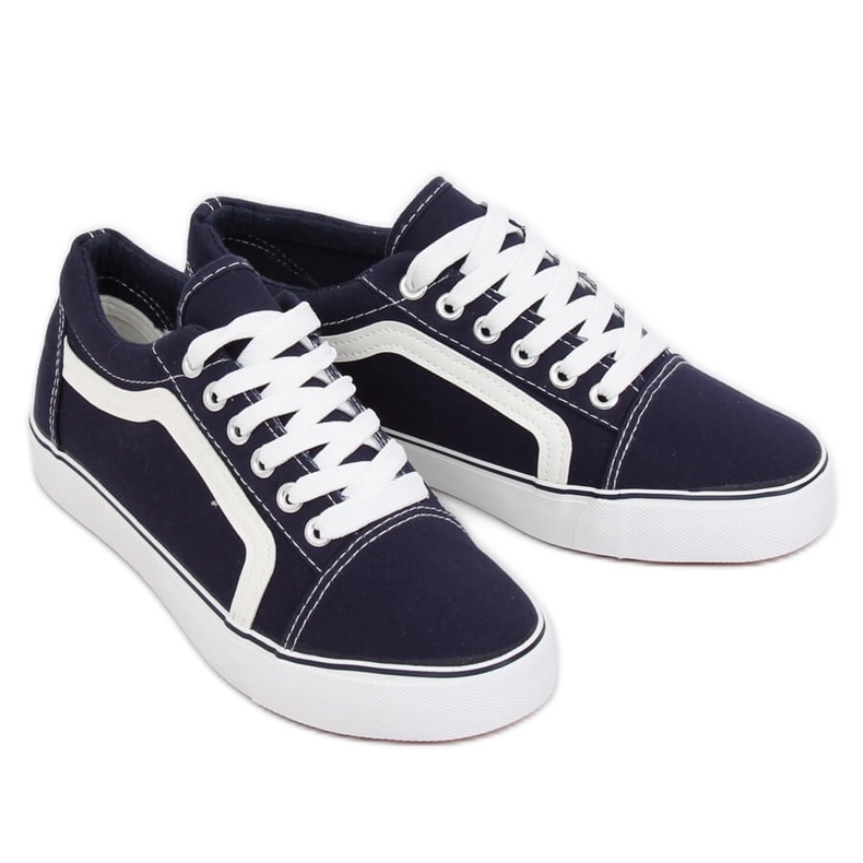 Navy blue women's sneakers BL117P Navy