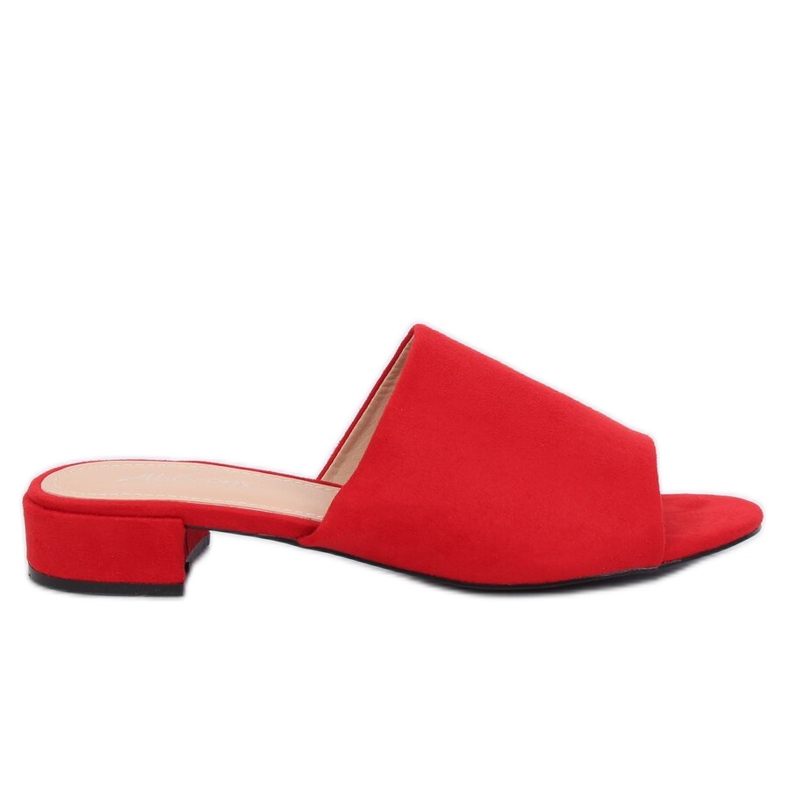 Red Women's red slippers XW9093 Red