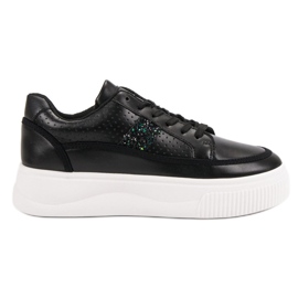 Black Creepers With Glitter