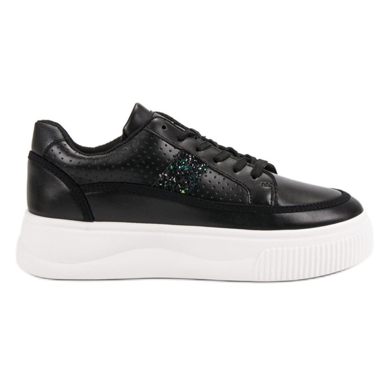 Black Creepers With Glitter