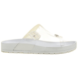 Seastar Transparent flip-flops white