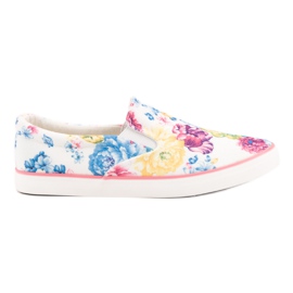 Yes Mile Slipony In Flowers white multicolored Yes Mile Slipony In Flowers white multicolored
