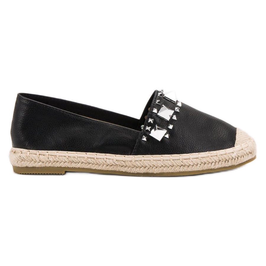 Bestelle Black Espadrilles With Studs