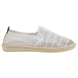Lace Slip On Sneakers white