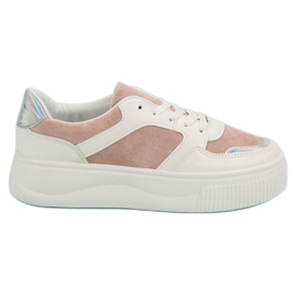 Seastar Fashionable Creepers white pink