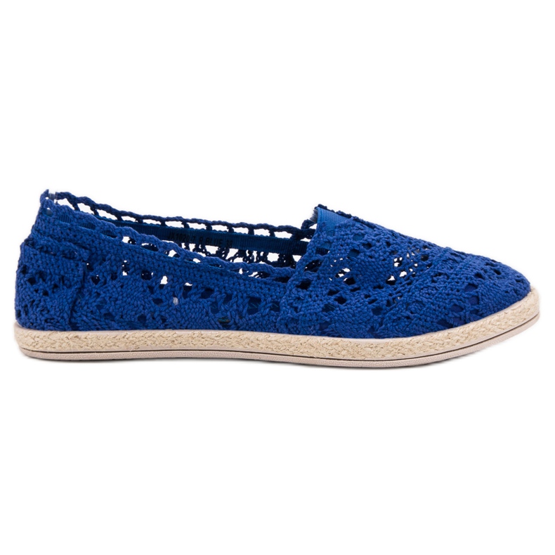 Sweet Shoes Blue Lace Espadrilles
