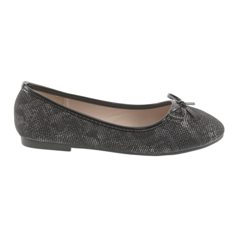 American Club Girls' ballerinas with a bow lu17 black