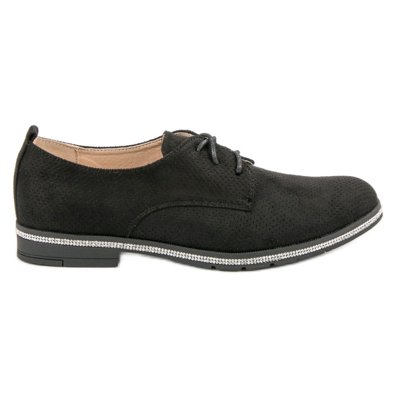 Seastar Black brogues with crystals