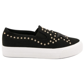 J. Star Slip On Sneakers With A Star black