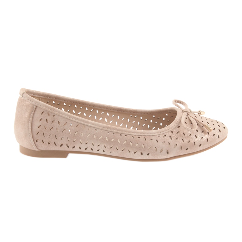 American Club LU13 women's ballerinas golden beige American Club LU13 women's ballerinas golden beige