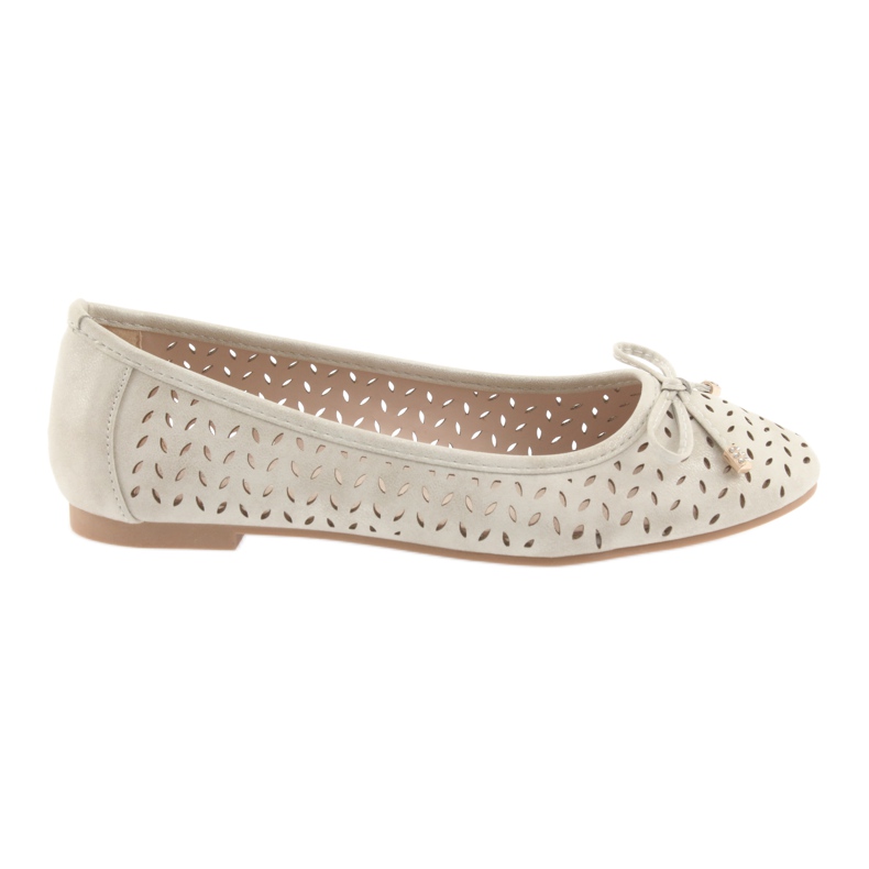 American Club LU13 women's ballerinas light beige