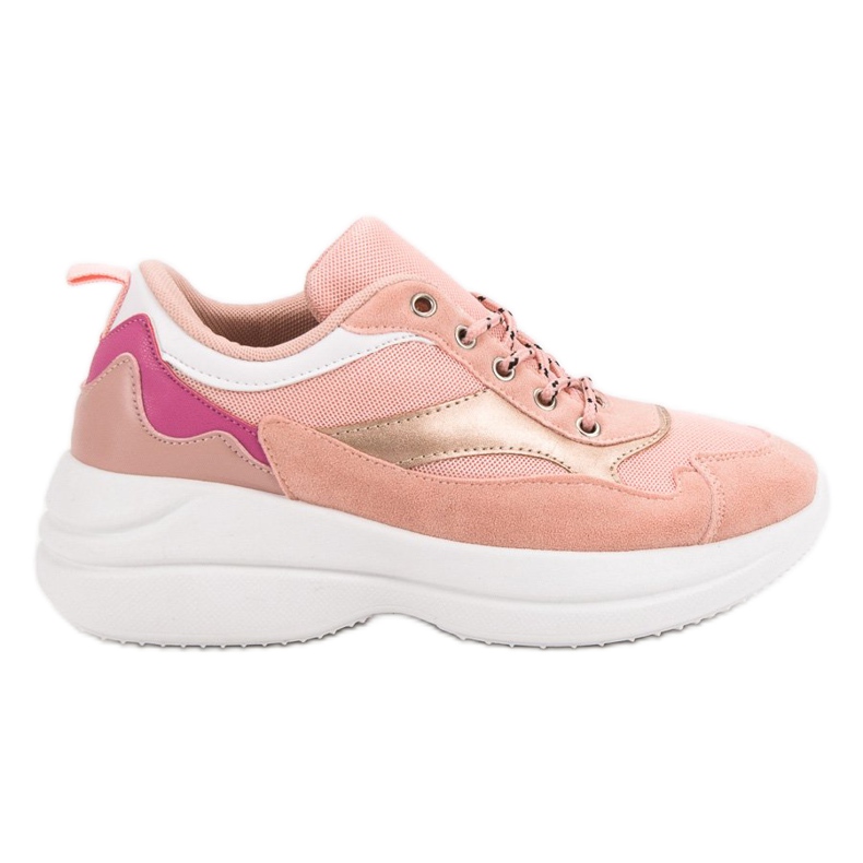 Fashionable Footwear On The Platform pink