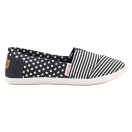 SHELOVET Textile Slipons black SHELOVET Textile Slipons black