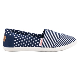 SHELOVET Textile Slipons blue SHELOVET Textile Slipons blue