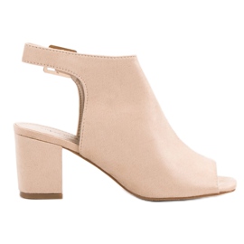 Super Mode Built Sandals On A Bar brown