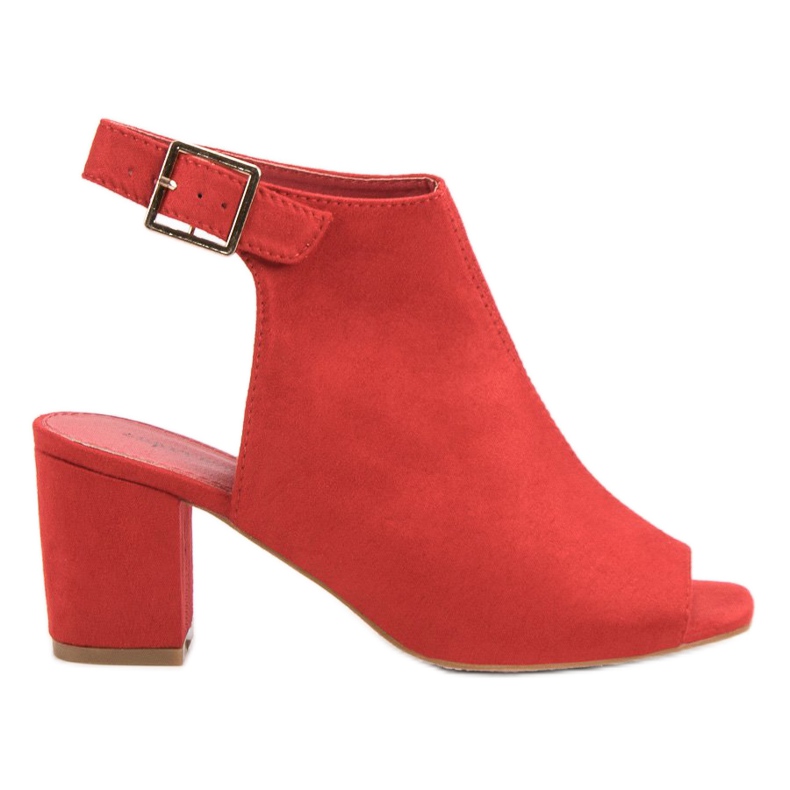 Super Mode Built Sandals On A Bar red