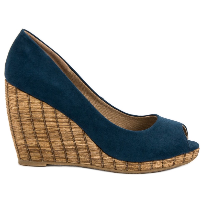 Corina Navy Open Toe pumps blue