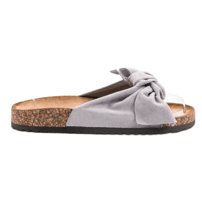 Anesia Paris Suede Slippers grey