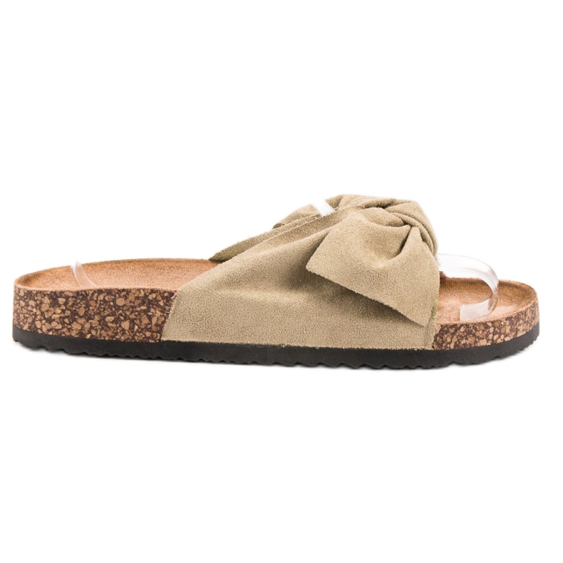 Anesia Paris Suede Slippers brown