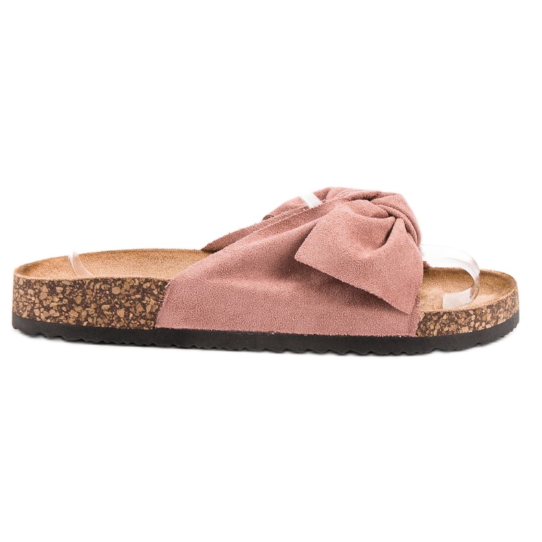 Anesia Paris Suede Slippers pink