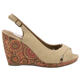 Corina Fashionable Ethno Sandals brown Corina Fashionable Ethno Sandals brown
