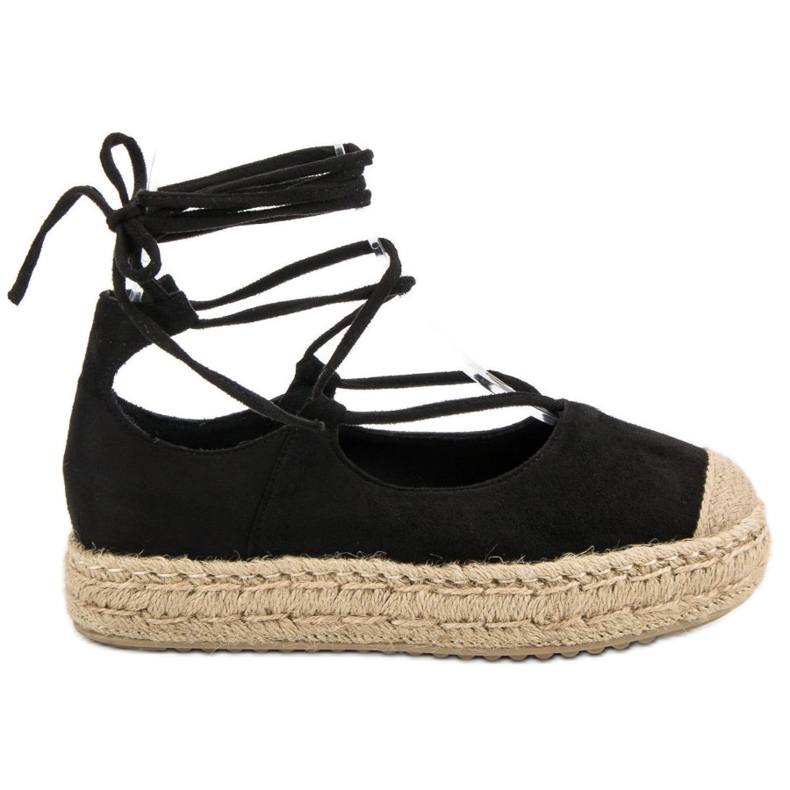 Corina Black Knotted Espadrilles