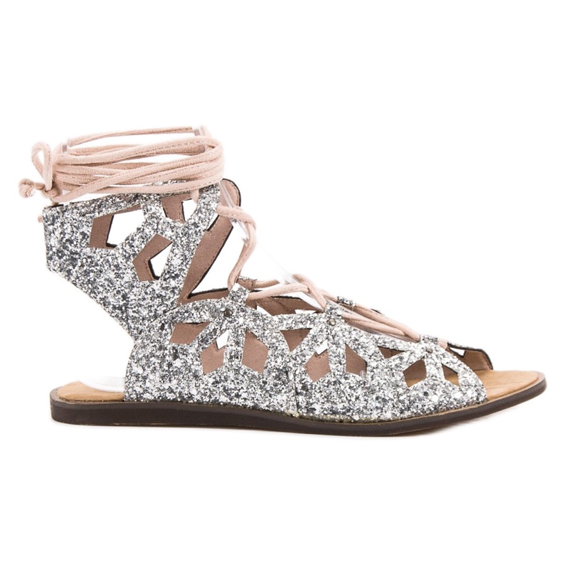 Corina Glitter Sandals grey