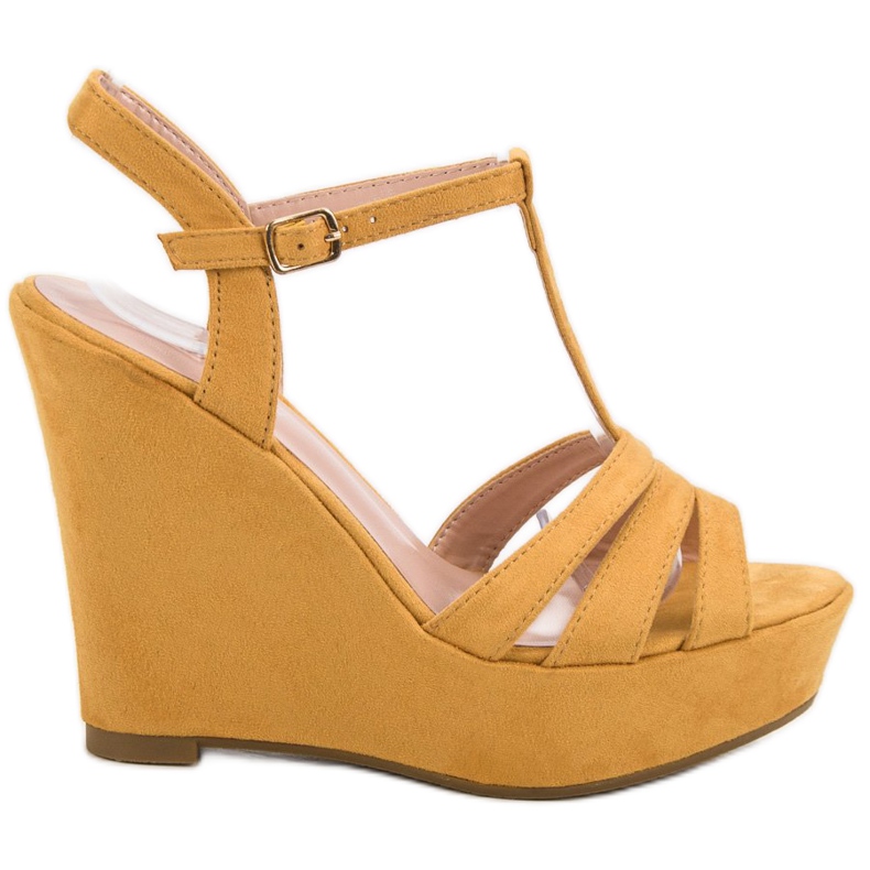 Primavera Suede Mustard Sandals yellow Primavera Suede Mustard Sandals yellow