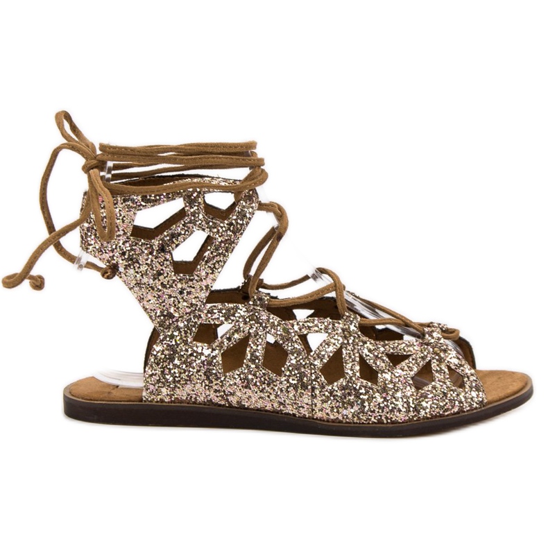 Corina Glitter Sandals yellow
