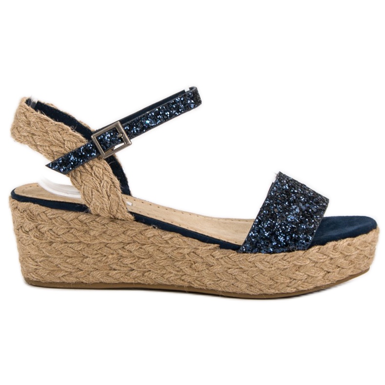 Corina Glitter Wedge Sandals blue Corina Glitter Wedge Sandals blue