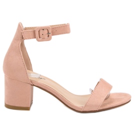 Seastar Powder high-heeled sandals pink Seastar Powder high-heeled sandals pink