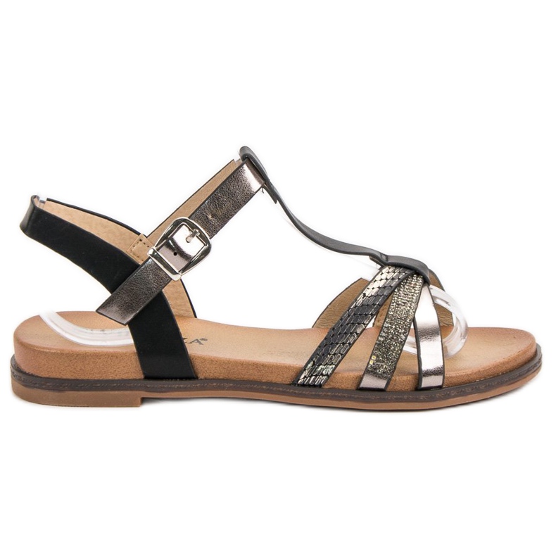 Casual VINCEZA sandals black grey