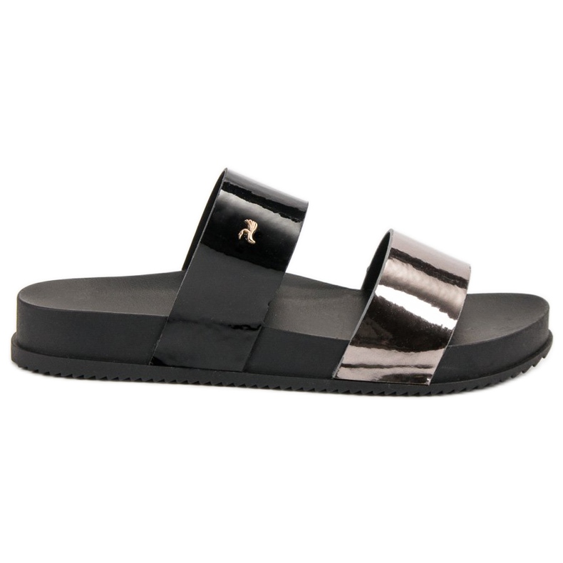 Vinceza Comfortable flip-flops black grey