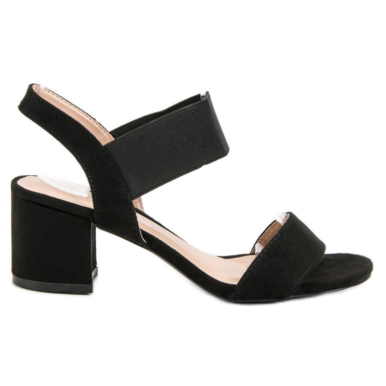 High Heeled Sandals black