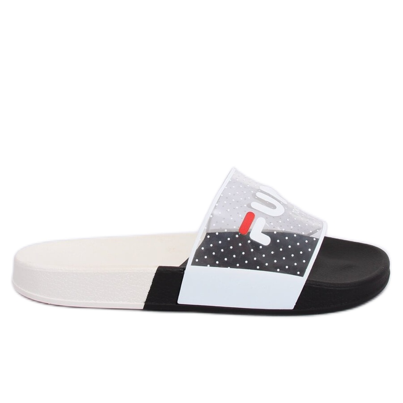 Black Women's black slippers ZD807 Black multicolored