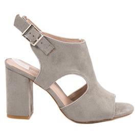 Vinceza Gray Sandals grey Vinceza Gray Sandals grey
