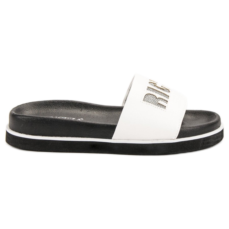 Vinceza White Slippers Vinceza White Slippers