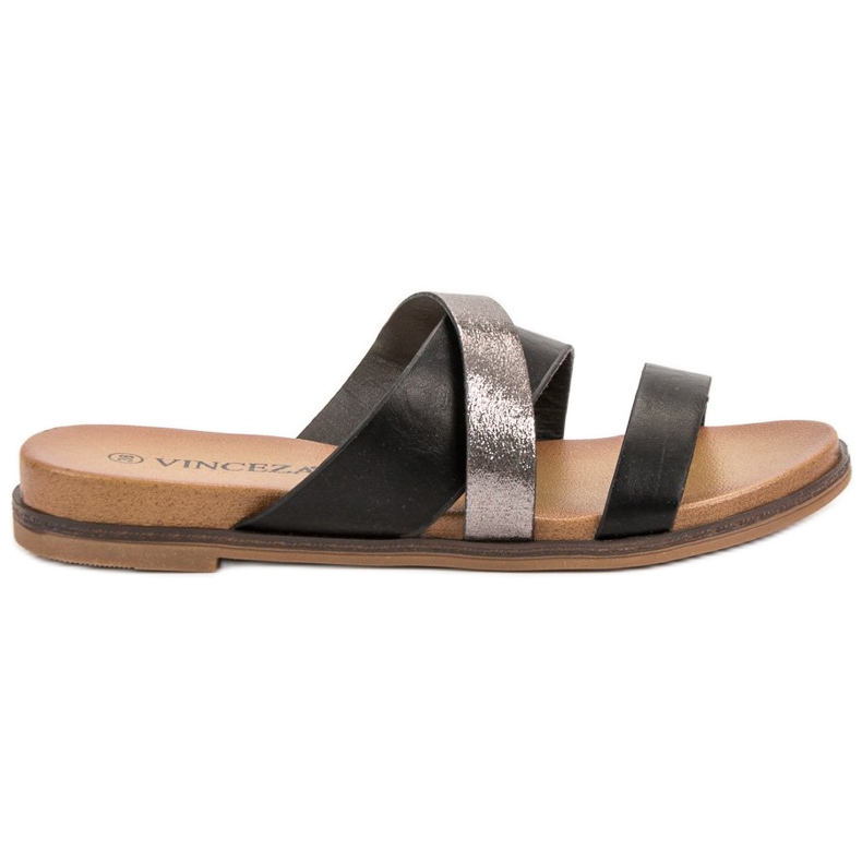 Vinceza Classic Slippers black