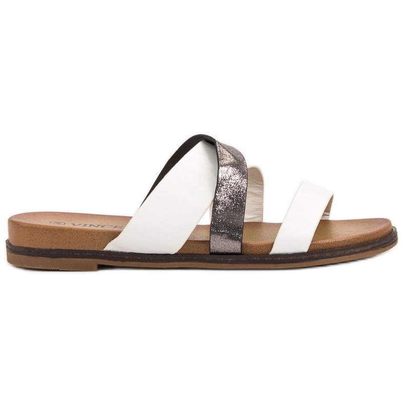 Vinceza Classic Slippers white