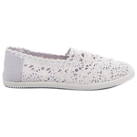 Seastar White Lace Slipons