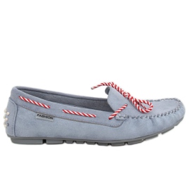 Blue women's loafers MH04 Blue