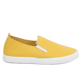 Yellow slip-on sneakers WD010-4 Yellow