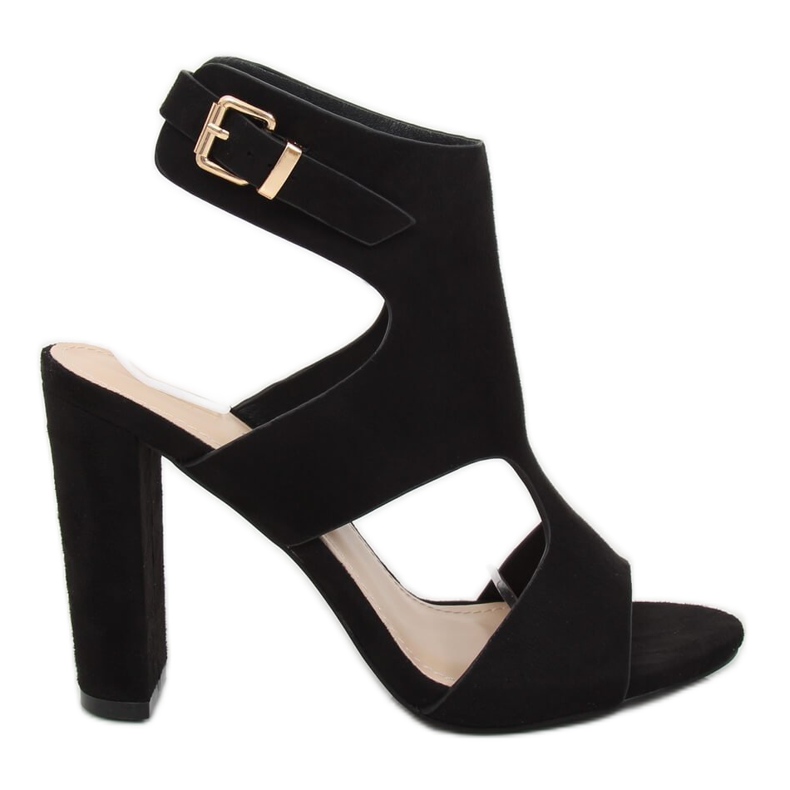 Black sandals on the post J-8711 Black