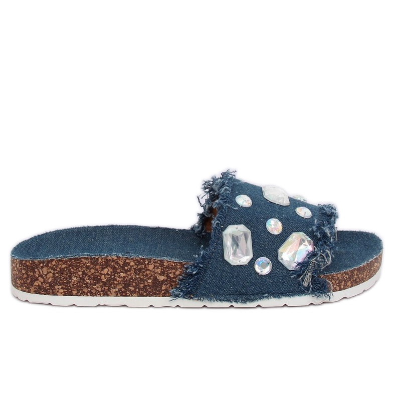 CK100 D.BLUE navy blue jeans slippers CK100 D.BLUE navy blue jeans slippers