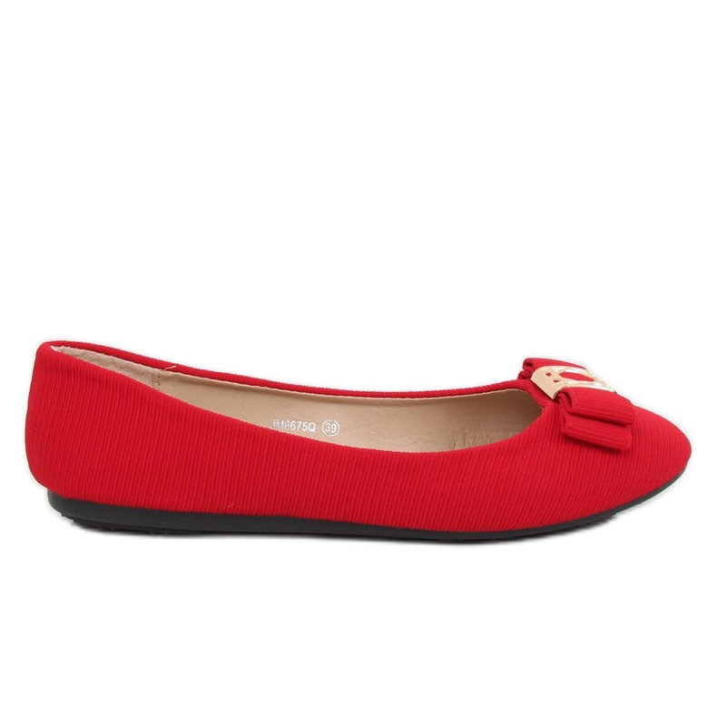 Red women's ballerinas JM6675Q Rojo