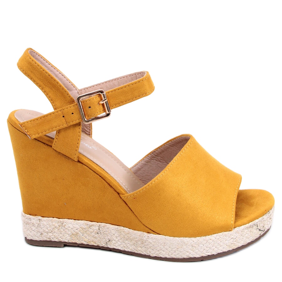 Yellow 2025 shoes wedges