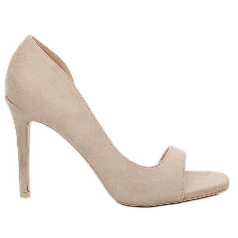 Pumps with an open finger beige G70270 Beige
