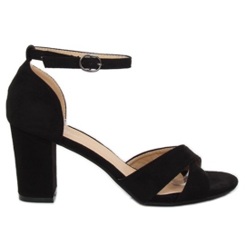 Black sandals on the post FH-3M26 Black